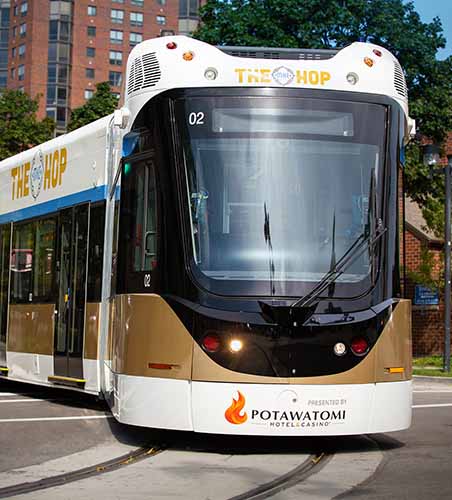 Hop Streetcar Milwaukee Downtown 