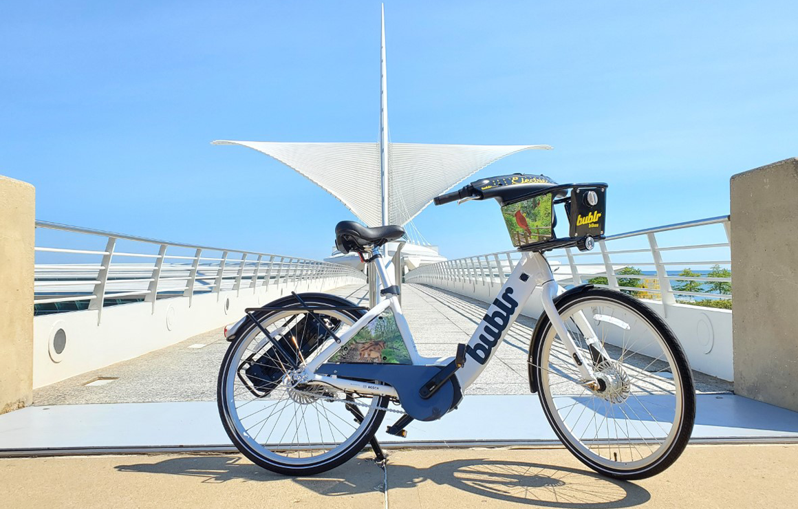 Bublr Bike Milwaukee Downtown