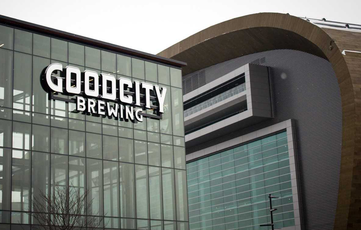 Good City Brewing at Bucks Entertainment Block Downtown Milwaukee 