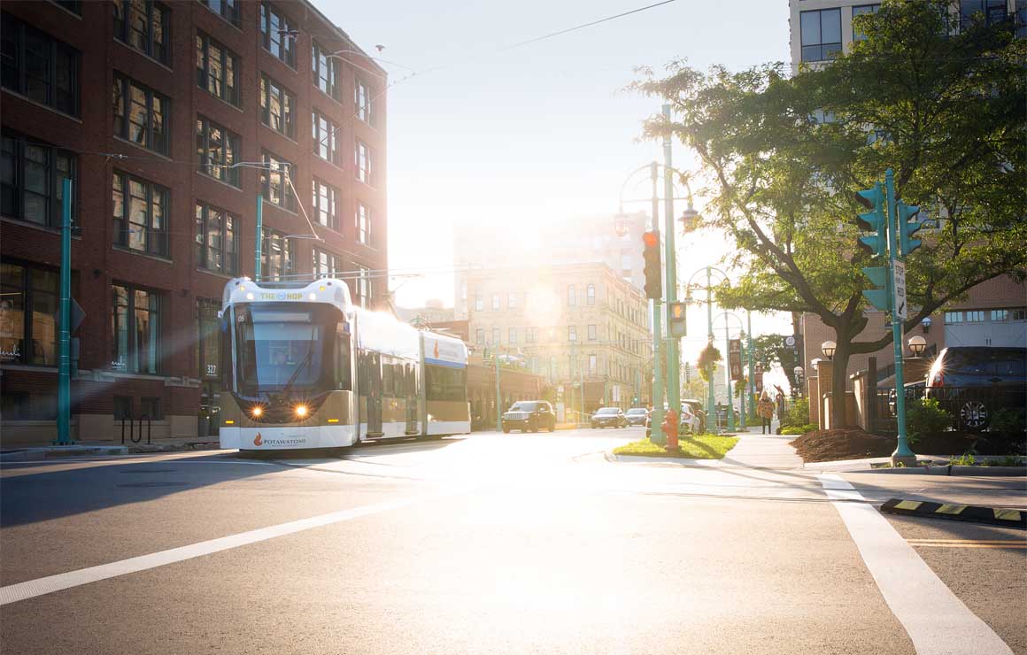 The Hop Streetcar Historic Third Ward Milwaukee Downtown 