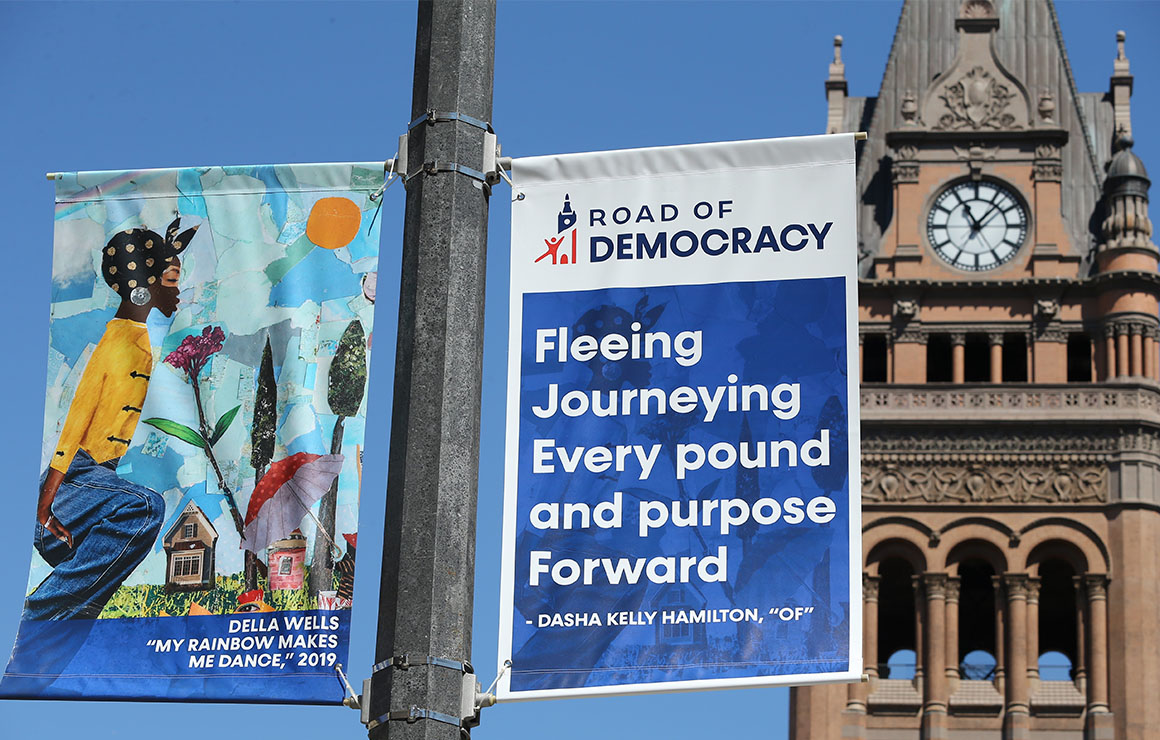 Road of Democracy Milwaukee Downtown