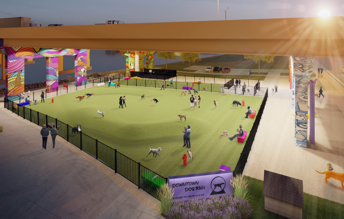 dog park rendering