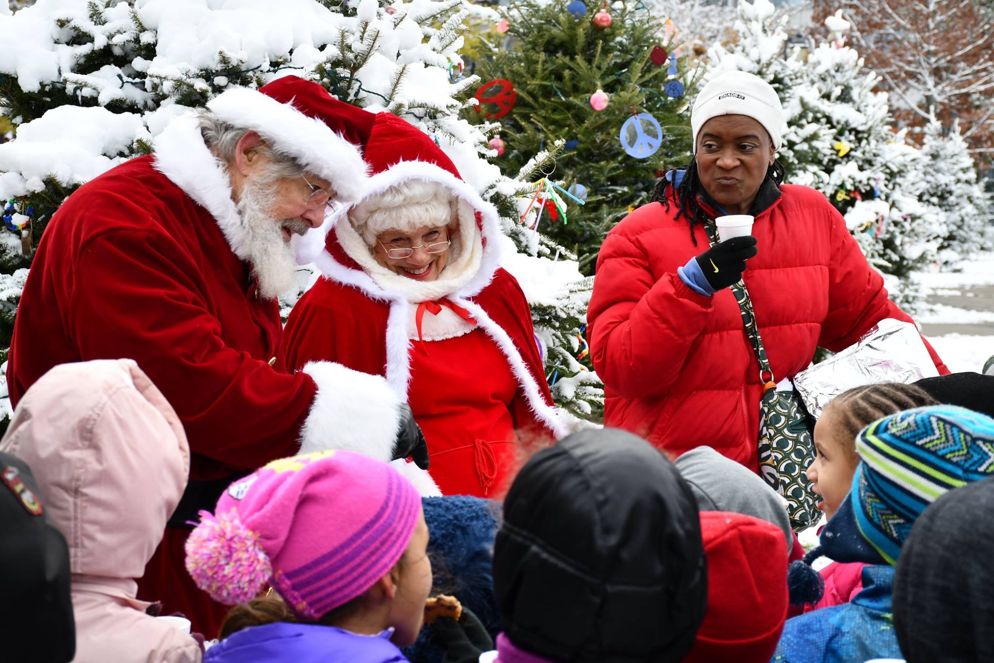 Santa and Mrs. Claus Downtown Milwaukee