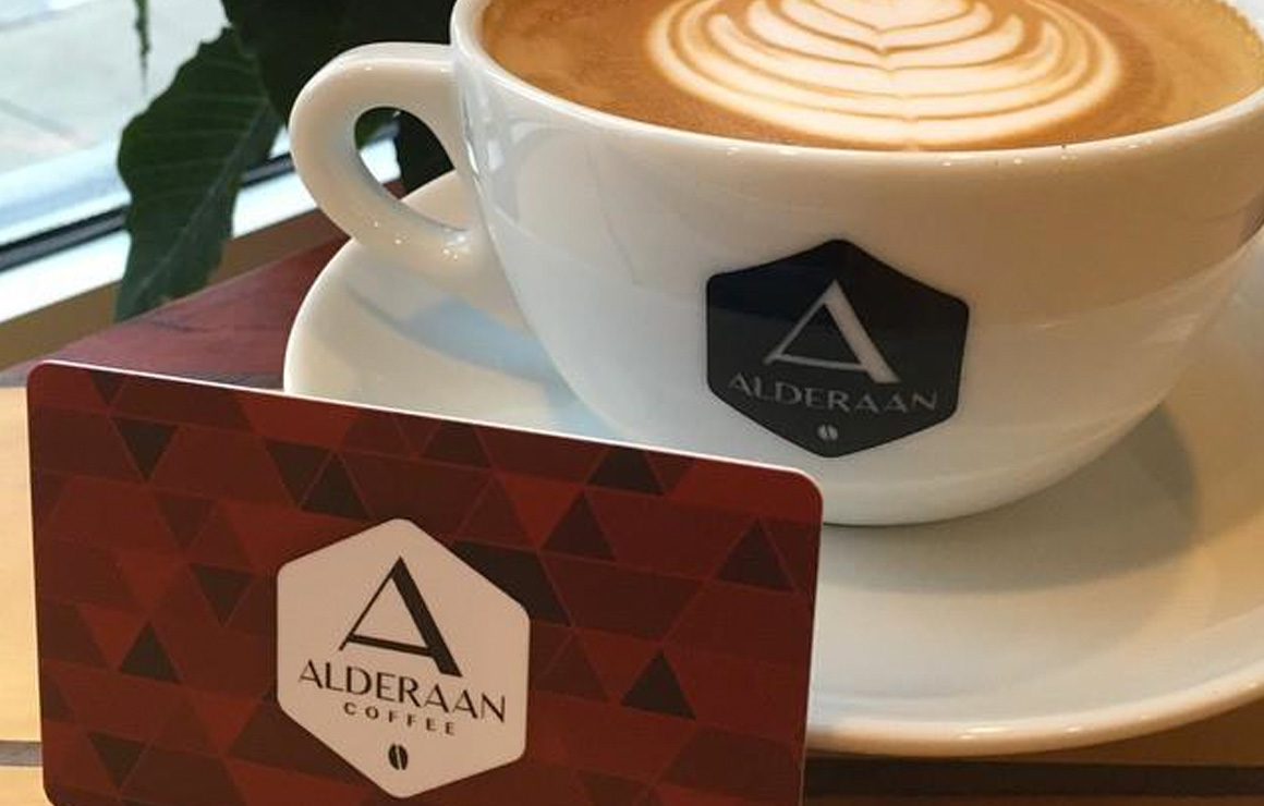 Alderaan is a coffee shop for those who have an appreciation for Star Wars