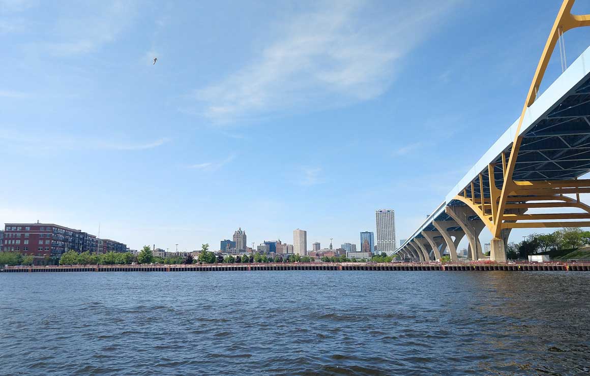 Hoan Bridge Milwaukee Downtown