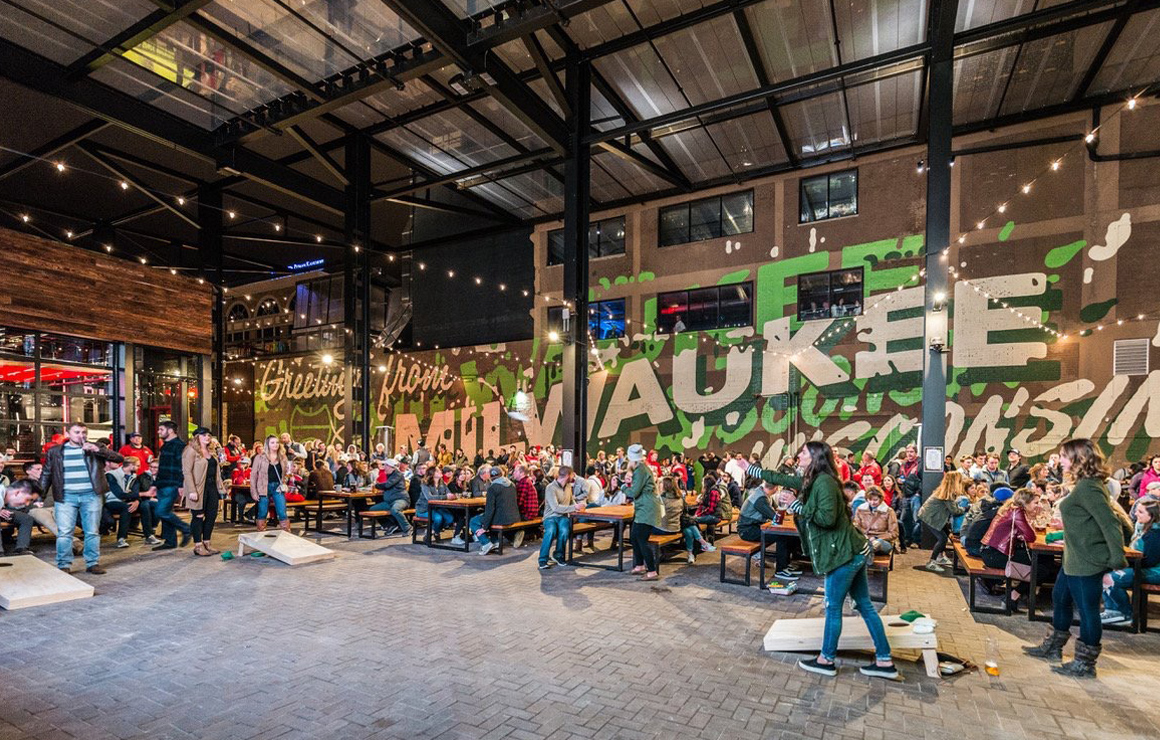 Bucks Beer Garden Downtown Milwaukee