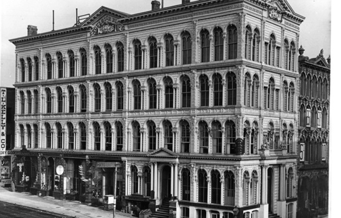 The old Iron Block Building was restored and put to use by the Dental Associates